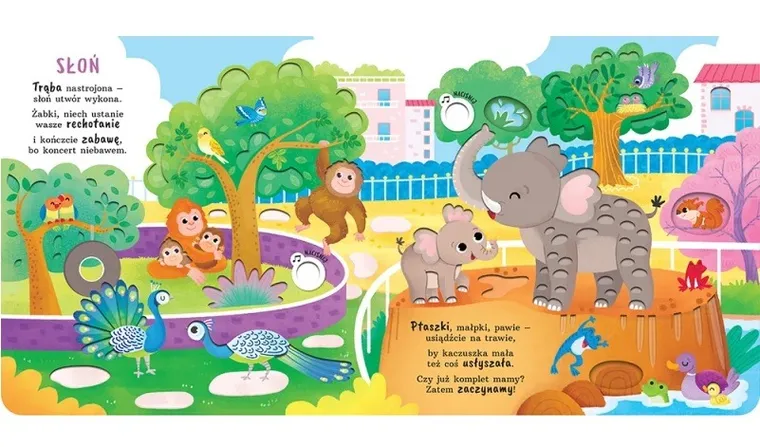 W zoo. Wierszyki dla maluszka. Naciśnij i posłuchaj