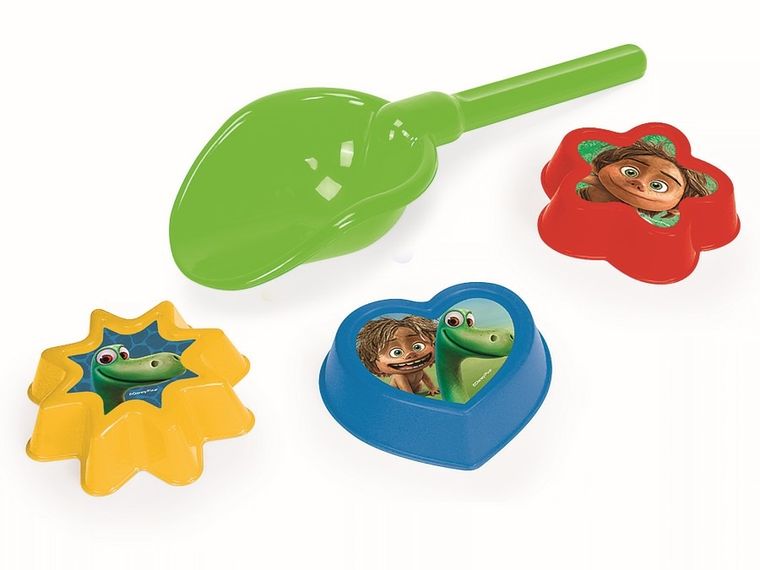 Wader, Disney, łopatka + 3 foremki do piasku
