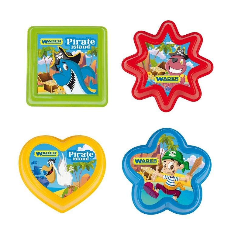 Wader, foremki do piasku, 4 szt.