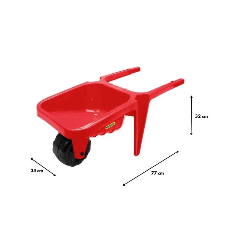 Wader, Gigant, taczka, czerwona