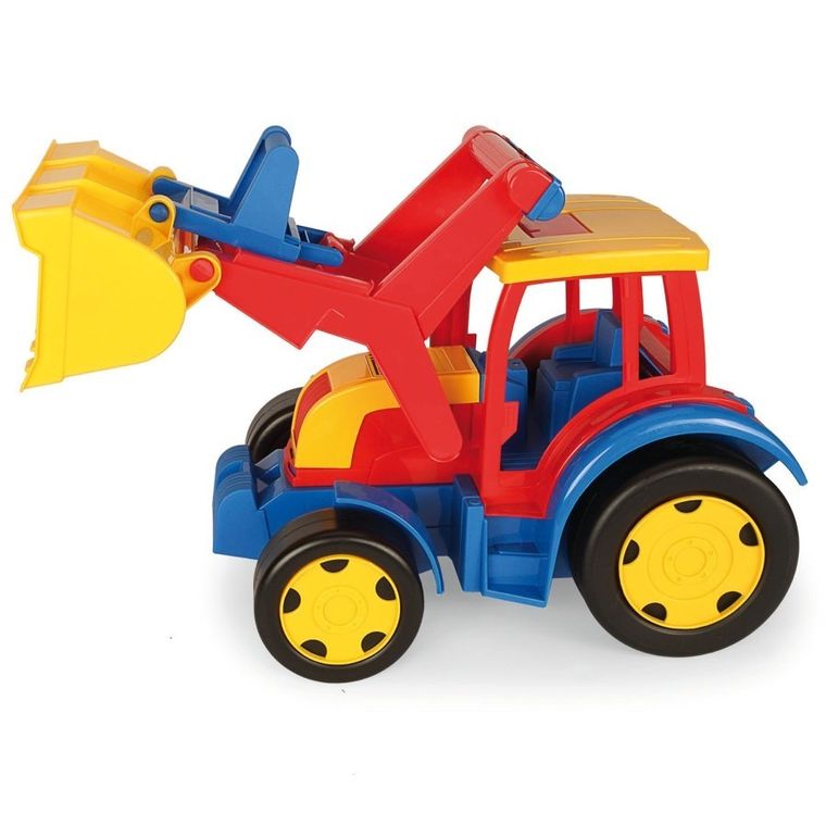 Wader, Gigant, traktor ładowarka, bez opakowania, czerwono-żółty, 60 cm