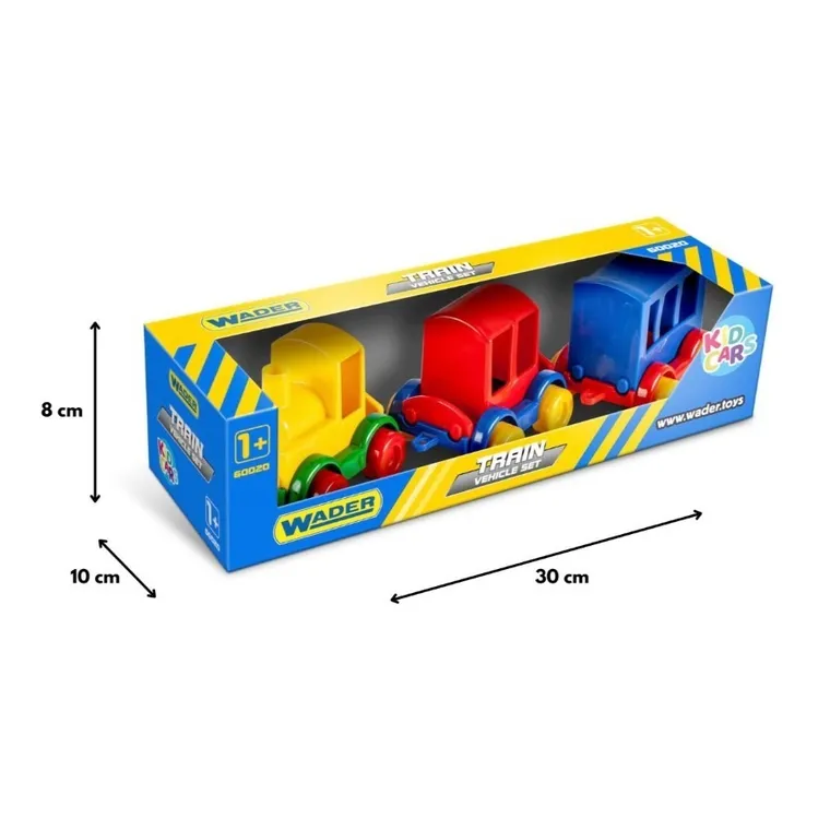 Wader, Kid Cars, Pociąg, zestaw pojazdów