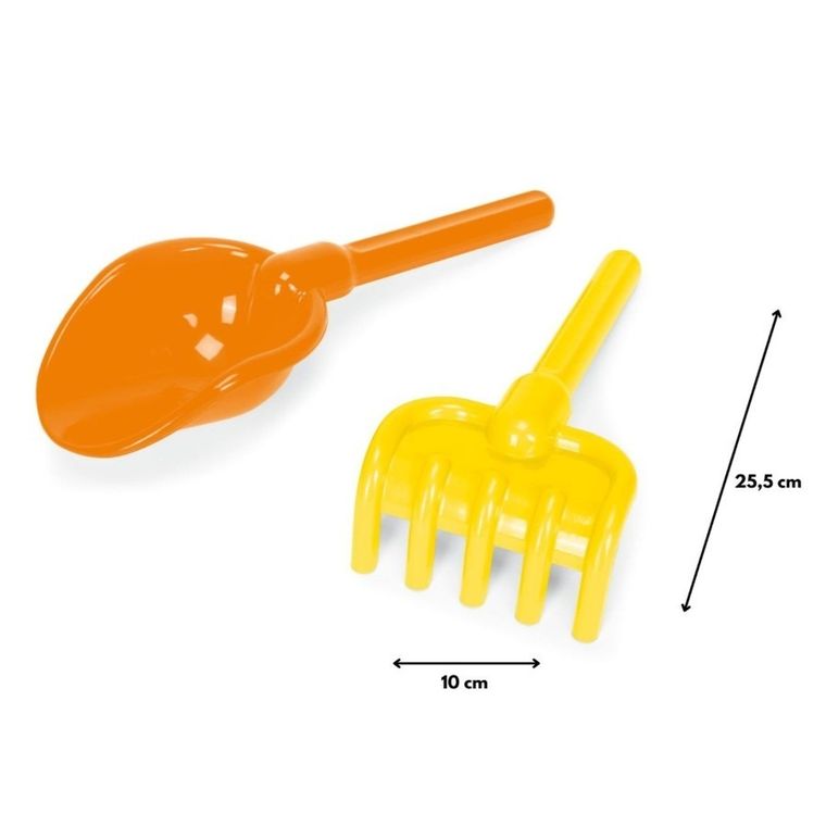 Wader, łopatka i grabki, zestaw do piasku