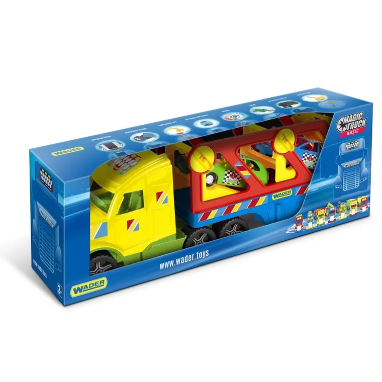 Wader, Magic Truck Basic, ciężarówka laweta z pojazdami wyścigowymi