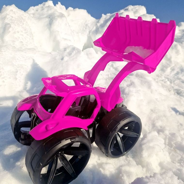 Wader, Maximus, spychacz, różowy, 68 cm