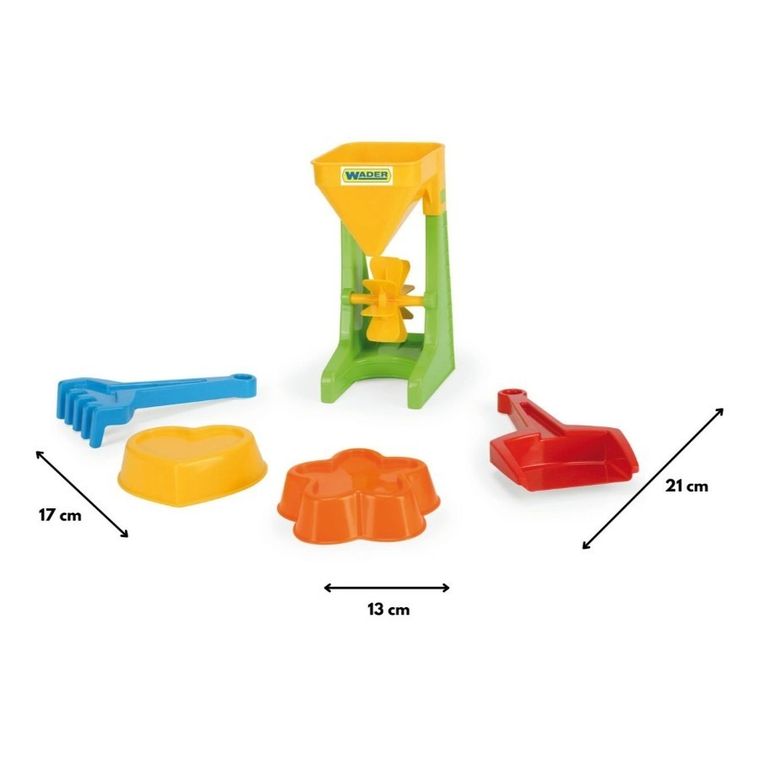 Wader, młynek z akcesoriami do piasku