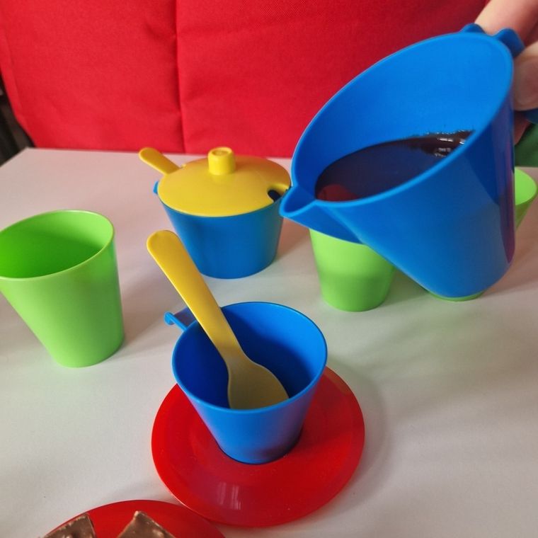 Wader, Party World, zestaw naczyń, kolorowy, 12 elementów