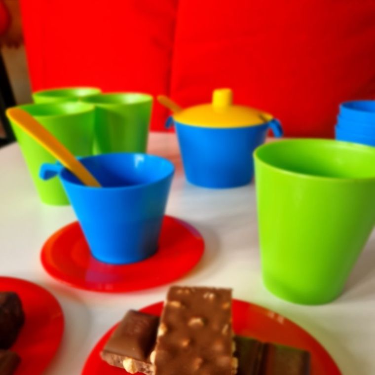 Wader, Party World, zestaw naczyń, kolorowy, 20 elementów