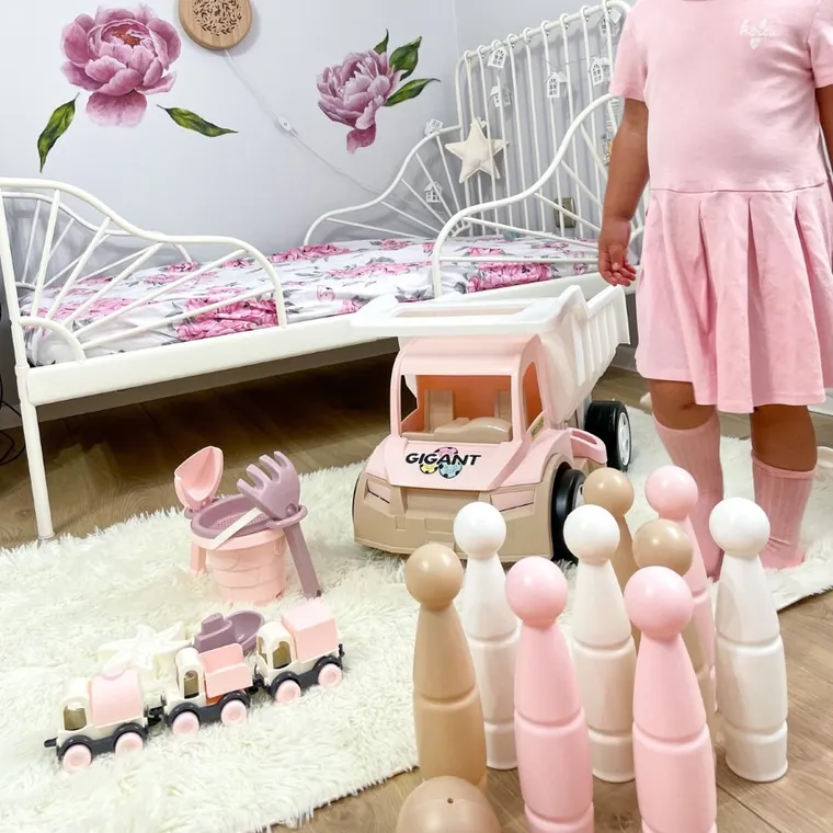 Wader, Różana Wata Cukrowa, Zamek, zestaw do piasku, 6 elementów