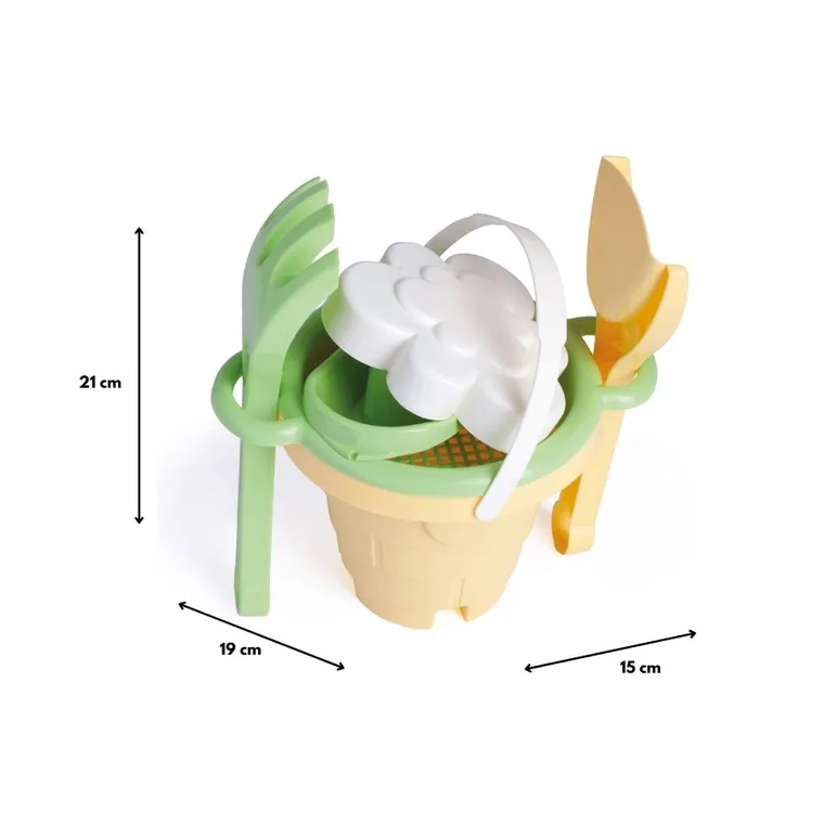 Wader, Słoneczny Poranek, Zamek, zestaw do piasku, 6 elementów