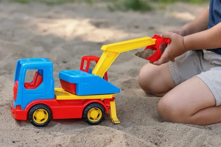 Wader, Tech Truck, Koparka, 27 cm