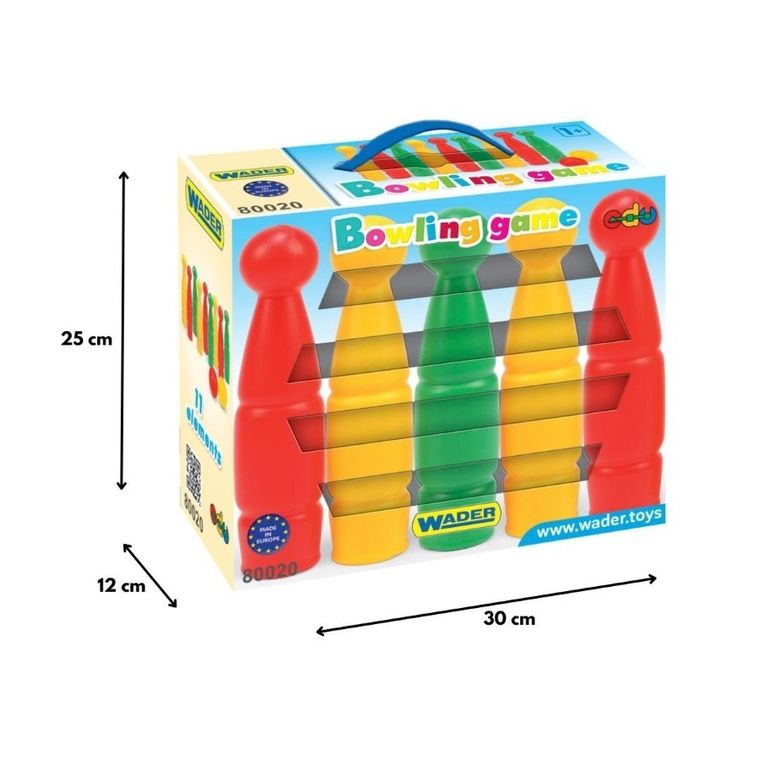 Wader, zestaw do gry w kręgle, 11 elementów