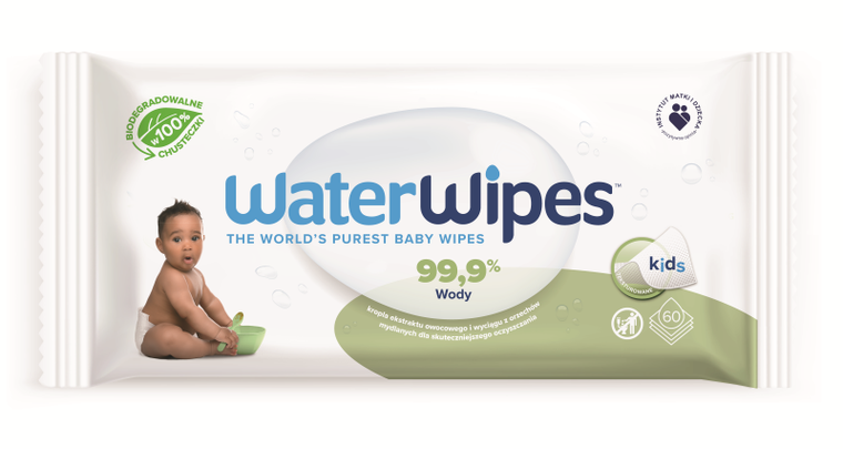 WaterWipes, BIO, chusteczki nawilżane, 2-60 szt. + 28 szt