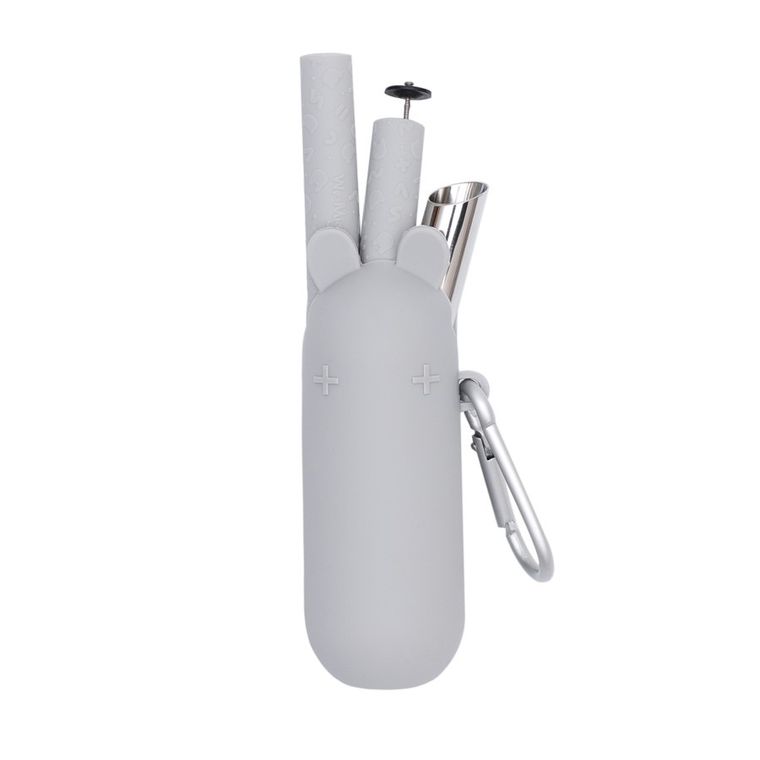 We Might Be Tiny, Bubble Tea, silikonowa słomka w etui, Grey