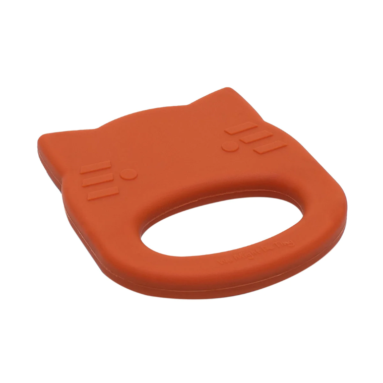 We Might be Tiny, silikonowy gryzak, Kot, Orange