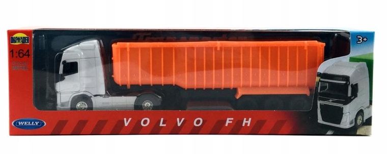 Welly, truck volvo, pojazd, 1:64