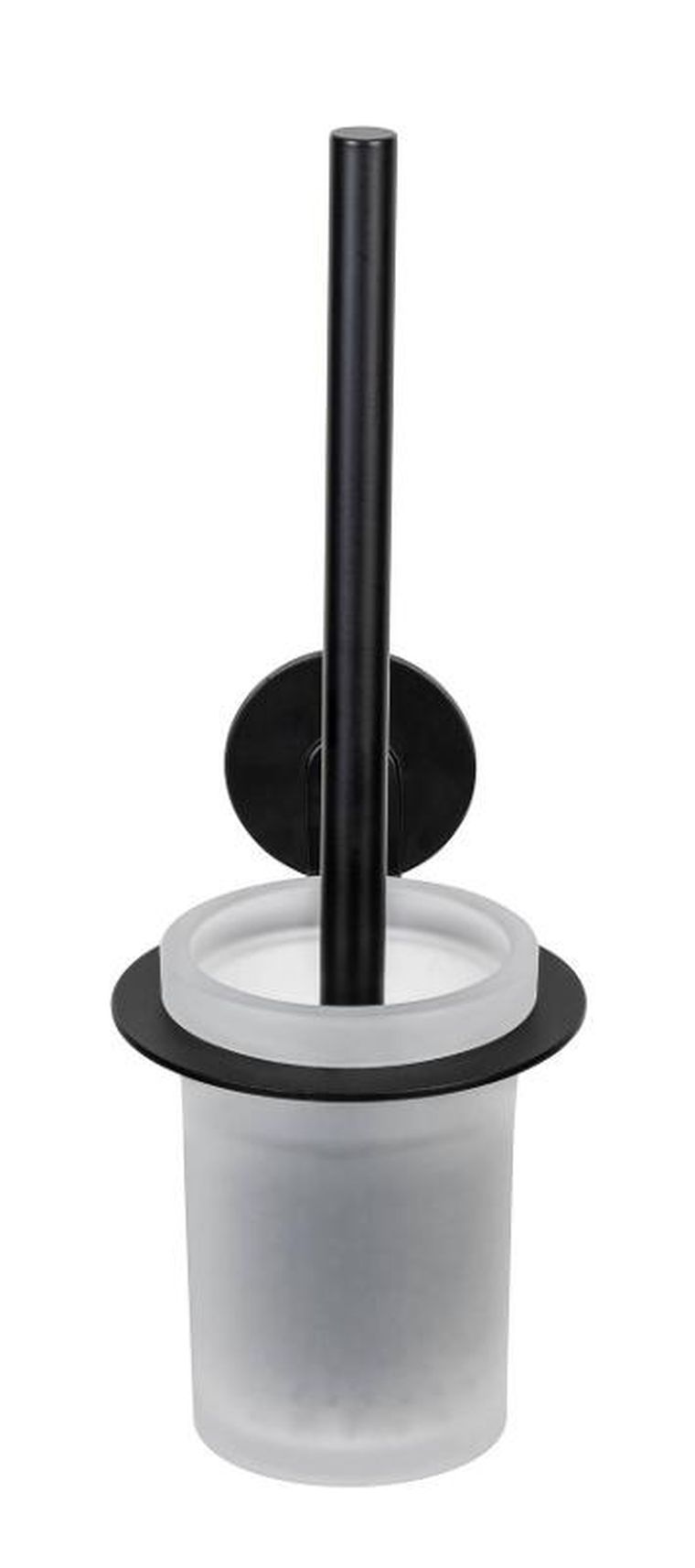 Wenko, Bivio, pojemnik na szczotkę WC, szklany, montaż bez wiercenia