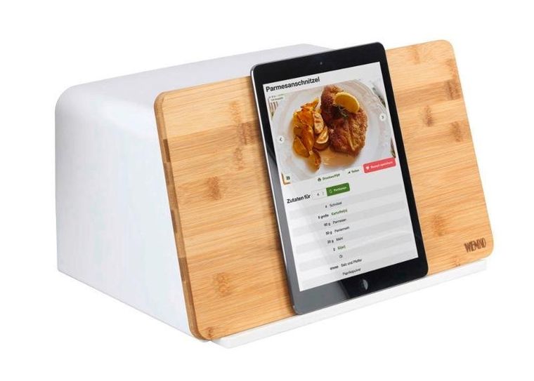 Wenko, chlebak z deską do krojenia z drewna bambusowego, Kubo