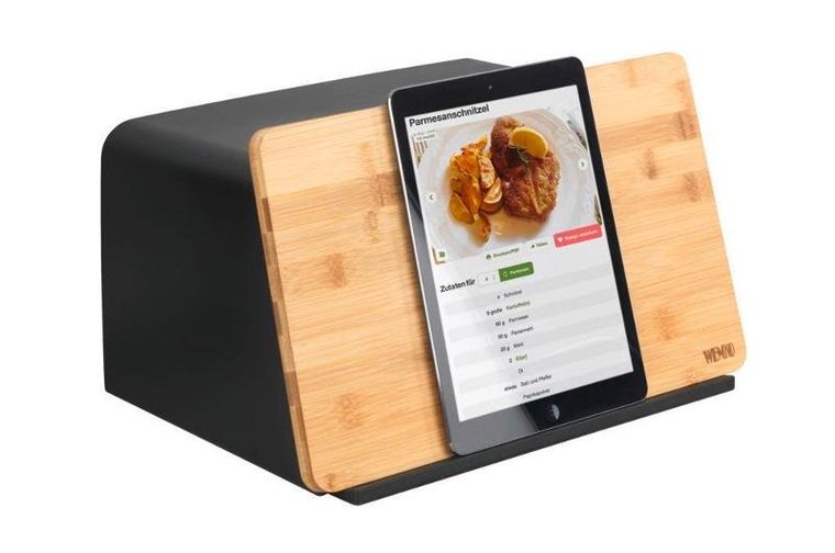 Wenko, chlebak z deską do krojenia z drewna bambusowego, Kubo