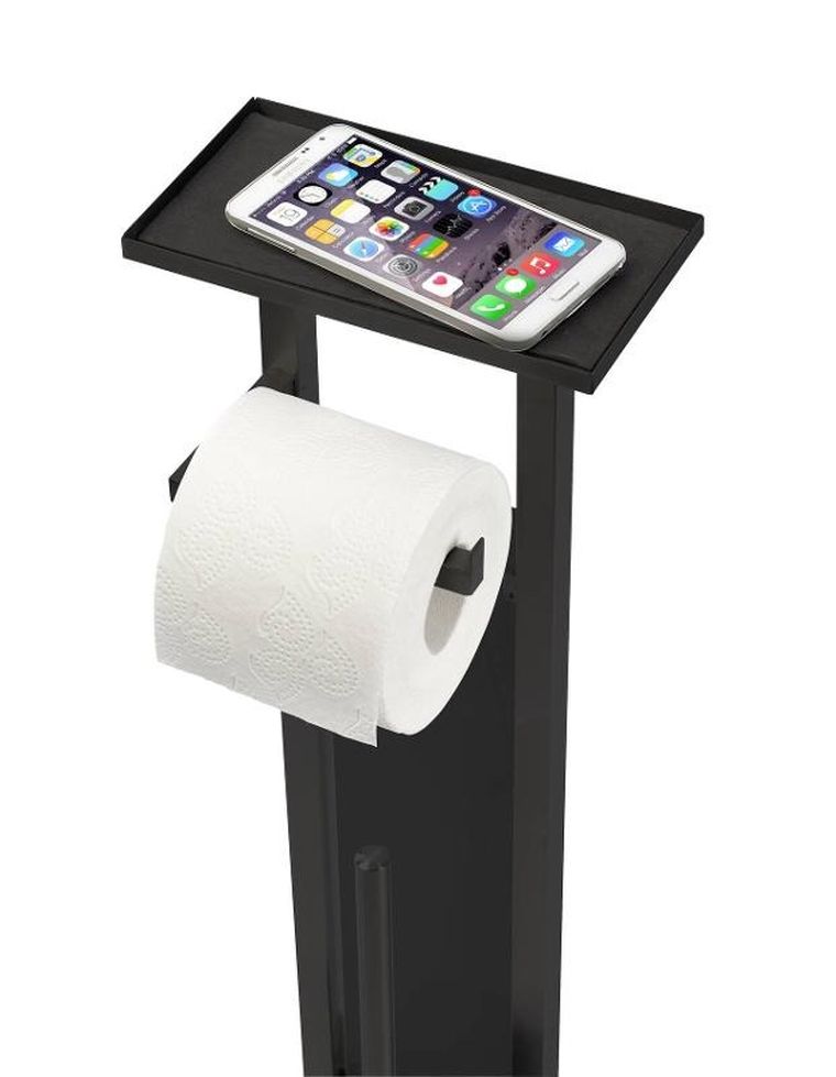 Wenko, Debar, stojak na szczotkę WC i papier z półeczką