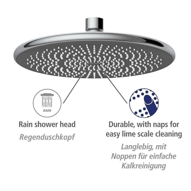 Wenko, deszczownica sufitowa oszczędzająca wodę, Ø 22.5 cm