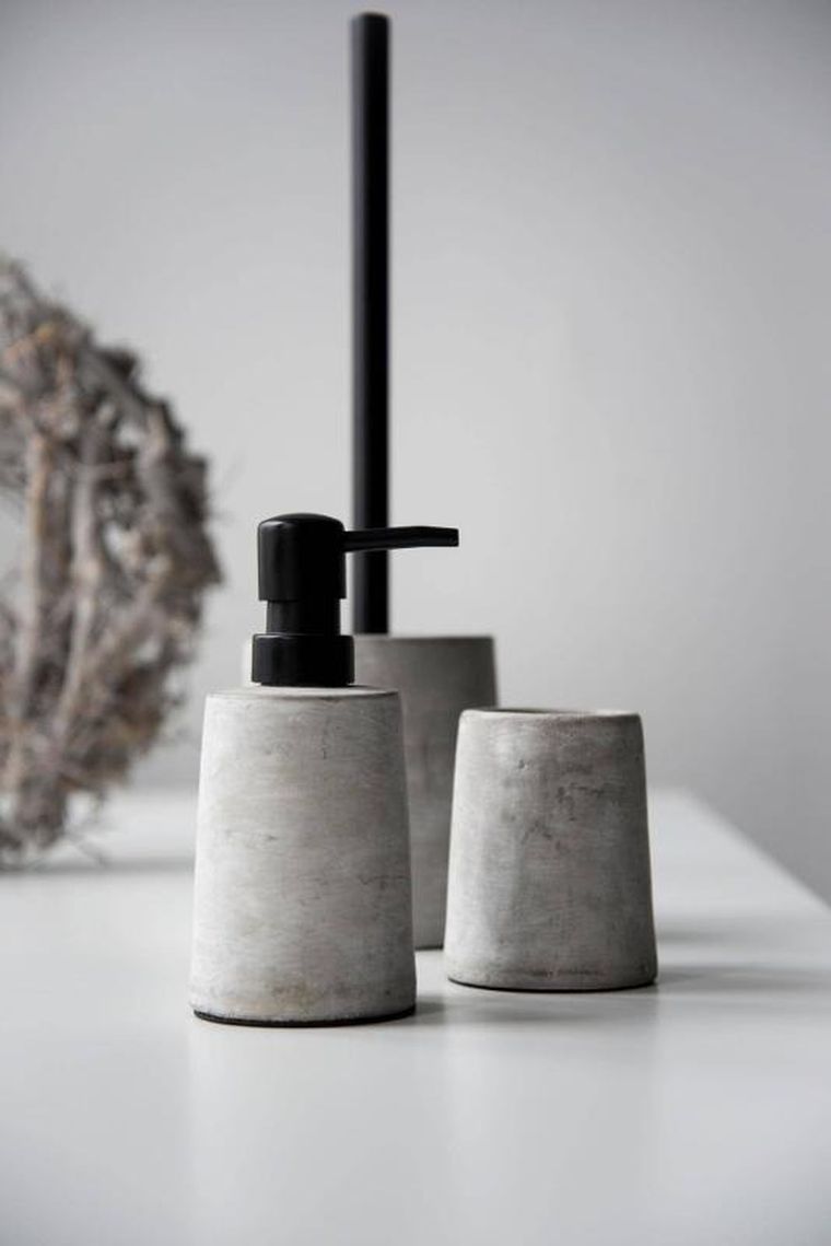 Wenko, dozownik do mydła w płynie, Villena, beton, 150 ml