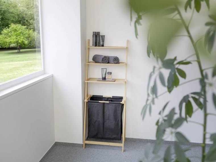 Wenko, Ecori, regał drabinka z koszem na pranie