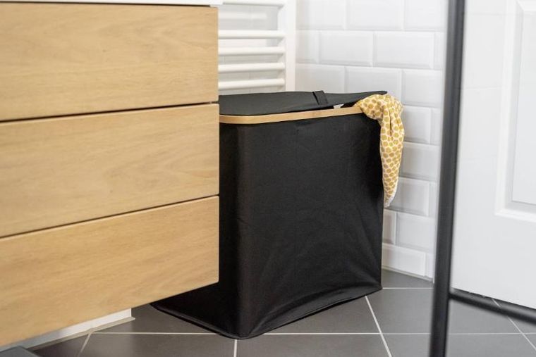 Wenko, kosz na pranie, bambus, 57-50-37, Trio Ecori