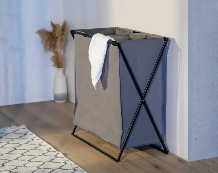 Wenko, kosz na pranie z trzema przegródkami, Trio