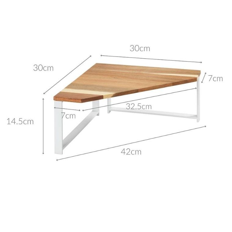 Wenko, Louisa, narożna półka kuchenna na blat, drewno akacji