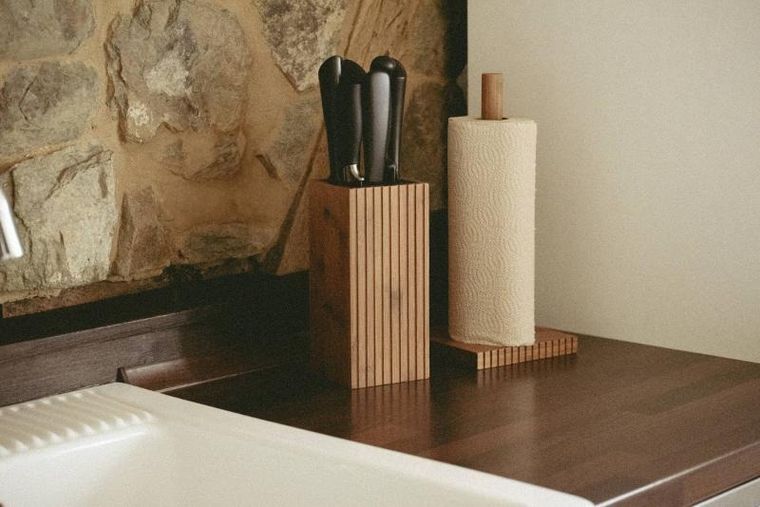 Wenko, Mera, bambusowy stojak na ręczniki papierowe