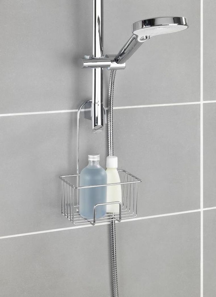 Wenko, Milito, koszyk łazienkowy na baterię prysznicową, 18-13 cm