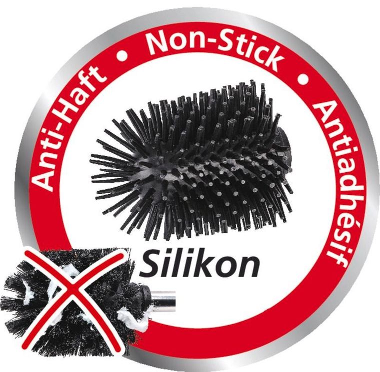 Wenko, Nerno, szczotka WC z ceramicznym pojemnikiem, średnica 10,5 cm