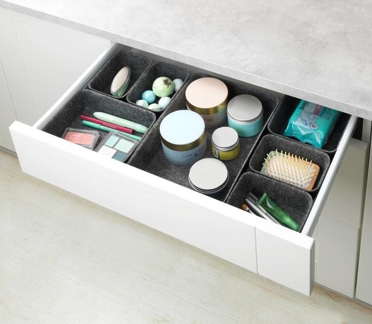 Wenko, organizery filcowe do szuflad, 7 szt.