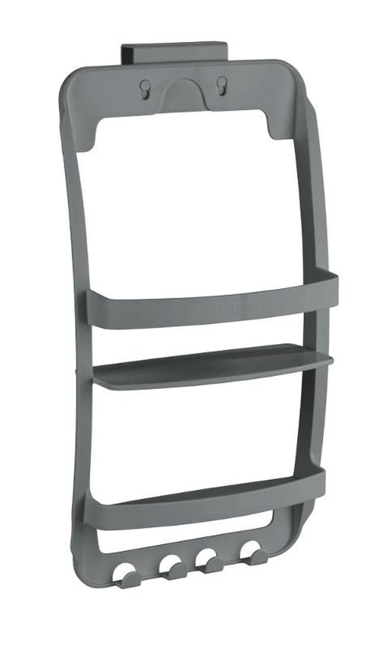 Wenko, półka łazienkowa bez wiercenia, dwupoziomowa, 26-54,5-11,5 cm