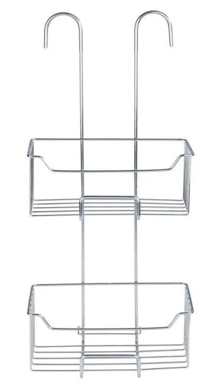 Wenko, półka pod prysznic, Milo, dwupoziomowa, metalowa