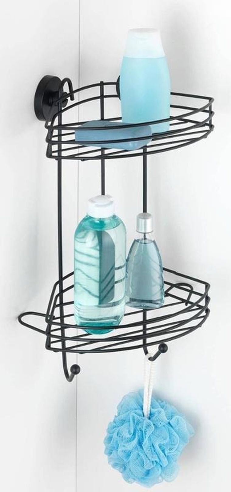 Wenko, półka pod prysznic, Vacuum-Loc, dwupoziomowa, metalowa