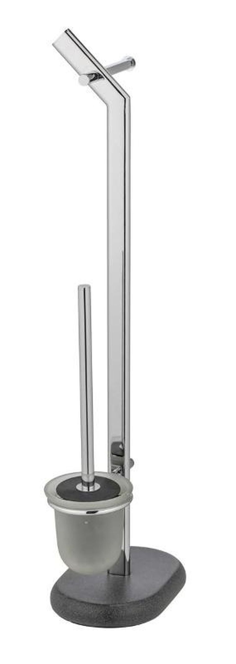 Wenko, stojak na papier toaletowy i szczotkę, Puro, stal nierdzewna