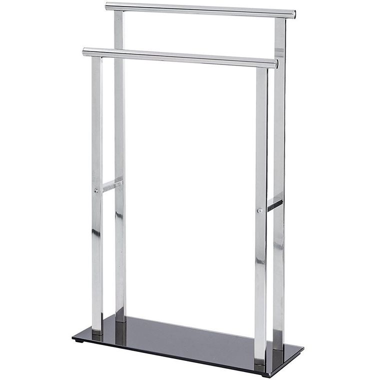 Wenko, stojak na ręczniki, Lava, 2 ramienny, stal nierdzewna