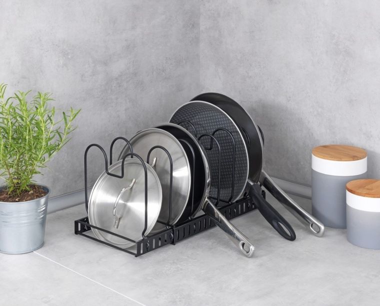 Wenko, teleskopowy ociekacz na naczynia, czarny