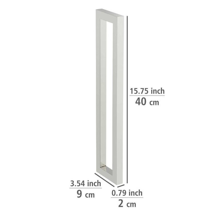 Wenko, uchwyt na ręczniki ze stali nierdzewnej, srebrny, Reitani