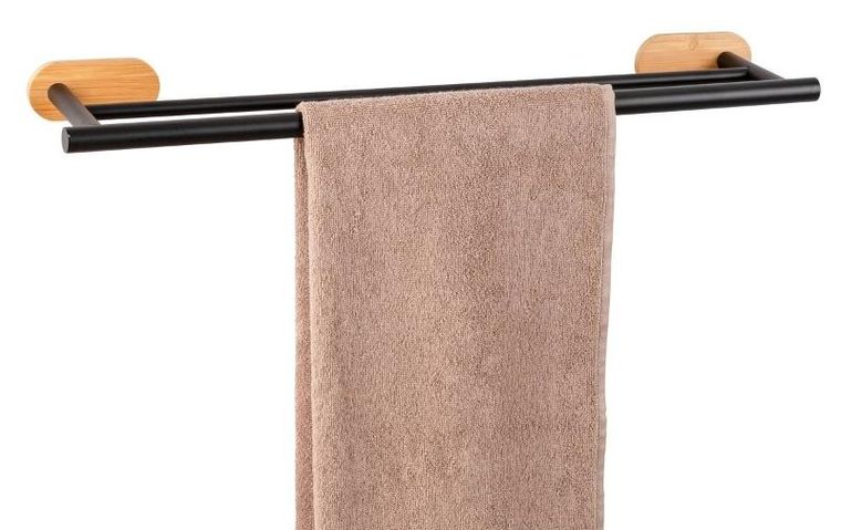 Wenko, wieszak łazienkowy na ręczniki duo, Orea, turbo-loc, 60 cm