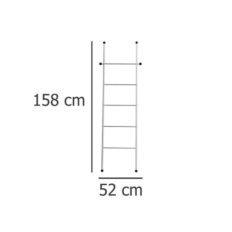 Wenko, wieszak lazienkowy w formie drabinki, 5 poziomów, 158-52 cm