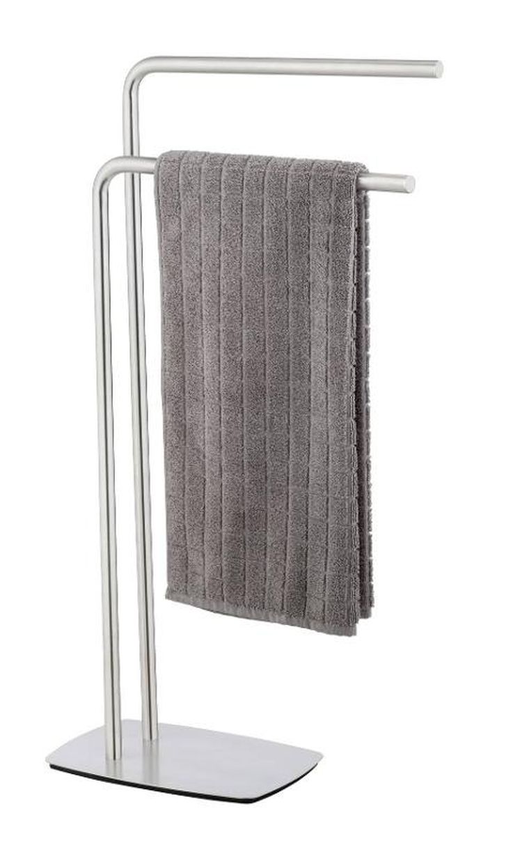 Wenko, wieszak na ręczniki z 2 szczebelkami, matowa stal nierdzewna, Iria