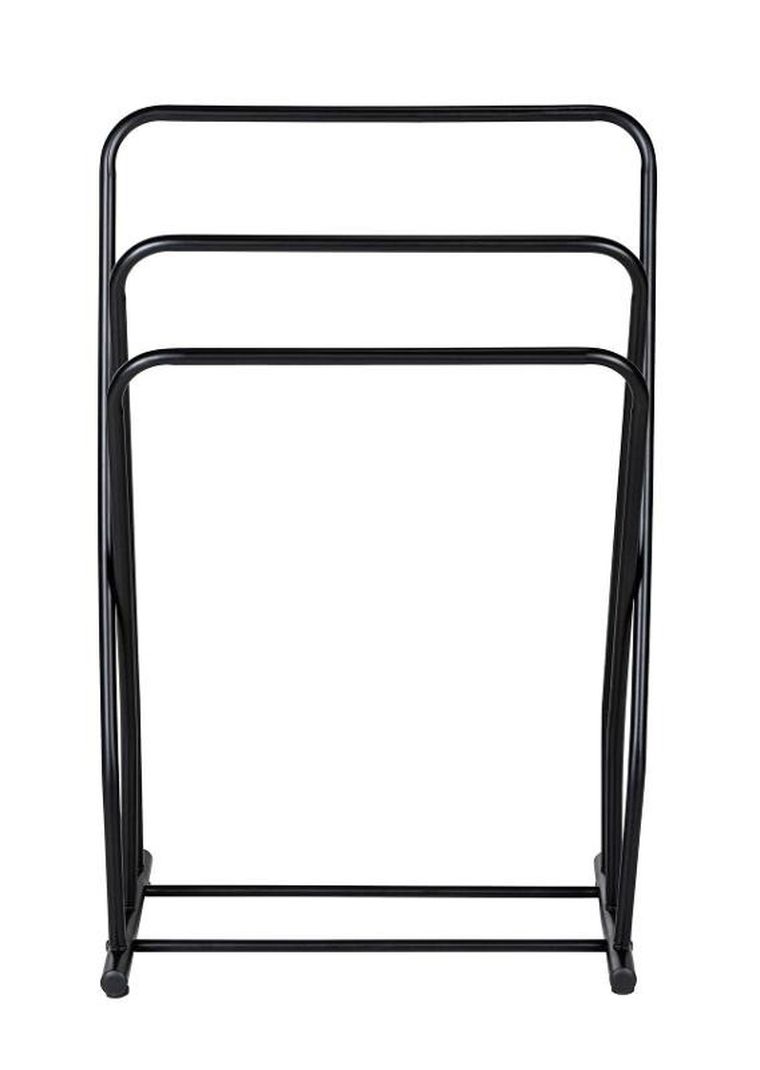 Wenko, wieszak na ręczniki z 3 drążkami, czarna stal lakierowana, Granelli