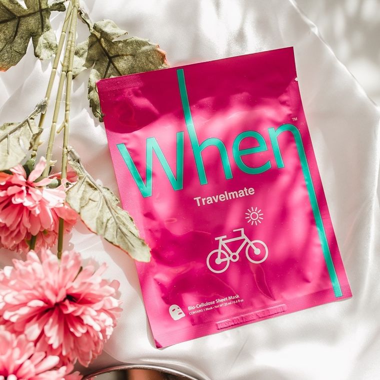 When, maska na twarz w płacie, Travelmate, 1 szt.