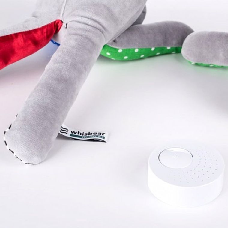 Whisbear - Szumiący Miś Classic, czerwień, zabawka uspokajająca