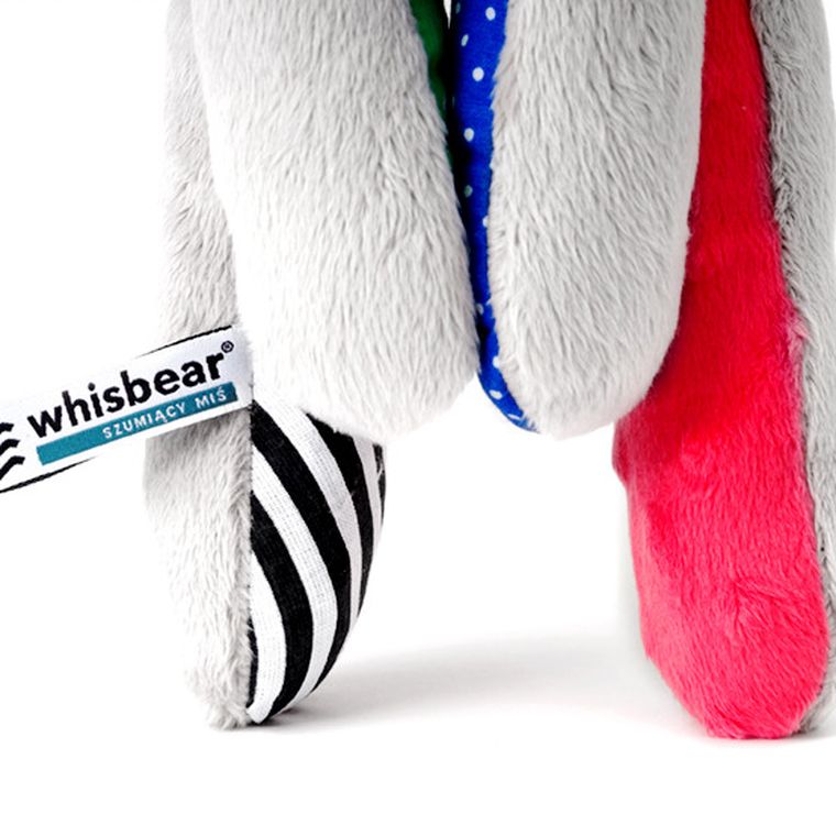 Whisbear - Szumiący Miś Soft z funkcją CRYsensor, arbuz, zabawka uspokajająca