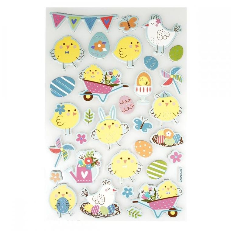 Wielkanocne naklejki, piankowe