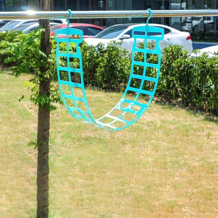 Wielofunkcyjny wieszak do suszenia poduszek, zielony